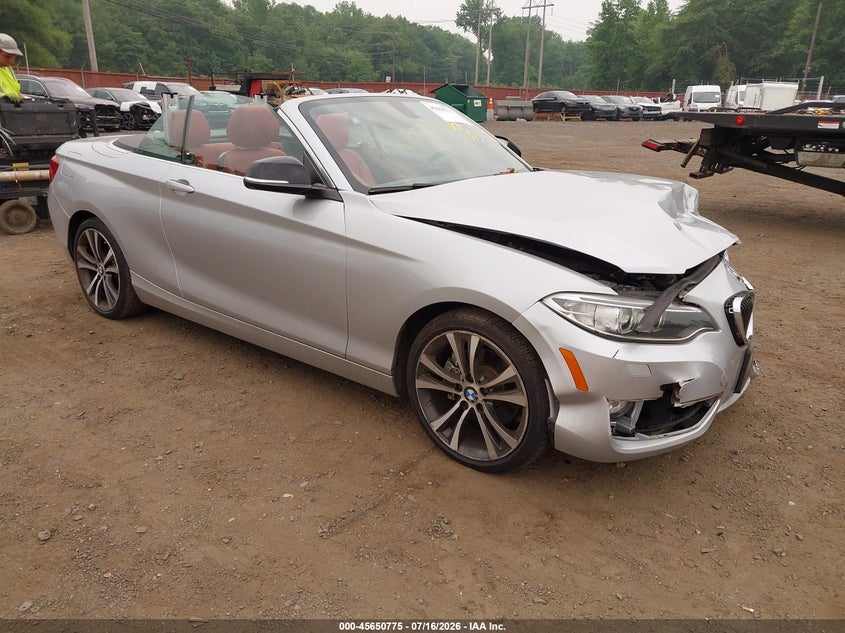 2015 BMW 2er VIN WBA1K7C57FV235065 IAAI salvage auction — FRONT END, Salvage (Idaho), sold $2,600 on 2026-08-05 (photo 1)