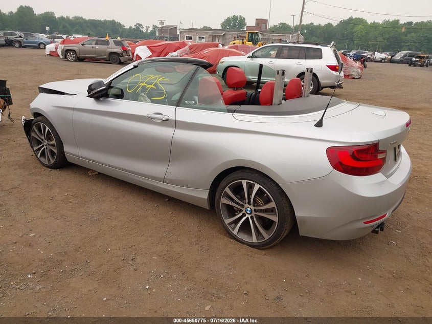 2015 BMW 2er VIN WBA1K7C57FV235065 IAAI salvage auction — FRONT END, Salvage (Idaho), sold $2,600 on 2026-08-05 (photo 3)