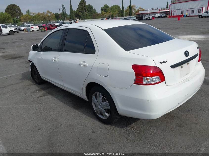 2010 Toyota Yaris VIN JTDBT4K30A1354630 IAAI salvage auction — LEFT FRONT, Salvage (California), sold $500 on 2026-07-30 (photo 3)
