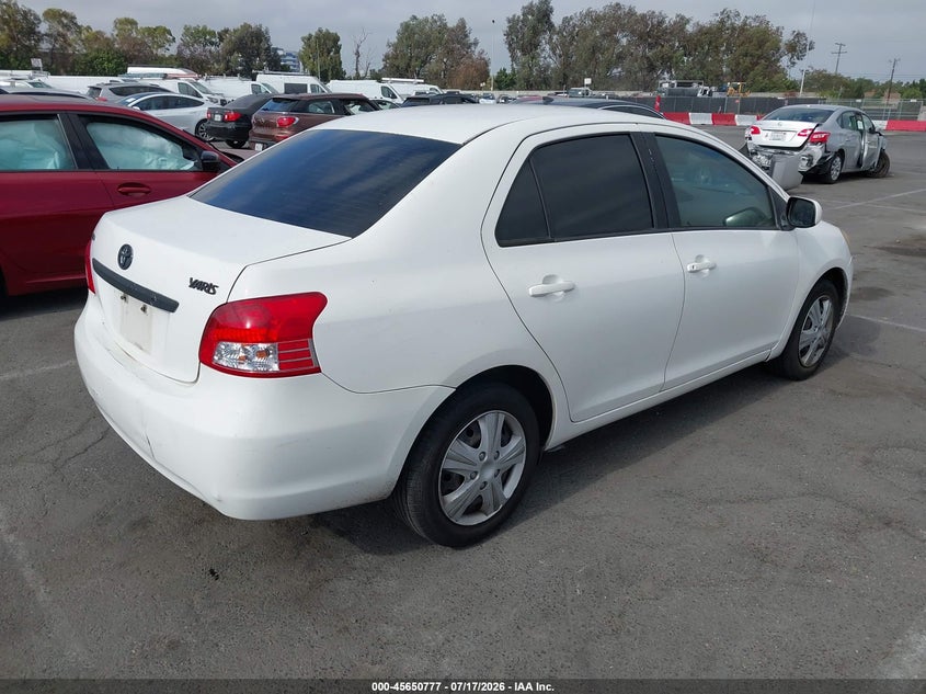 2010 Toyota Yaris VIN JTDBT4K30A1354630 IAAI salvage auction — LEFT FRONT, Salvage (California), sold $500 on 2026-07-30 (photo 4)