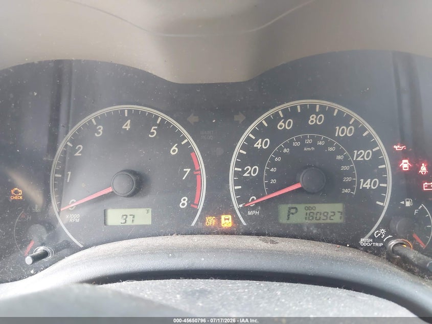 2010 Toyota Corolla VIN JTDBU4EE1AJ074757 IAAI salvage auction — NORMAL WEAR, Clear (Georgia), sold $25 on 2026-07-23 (photo 7)