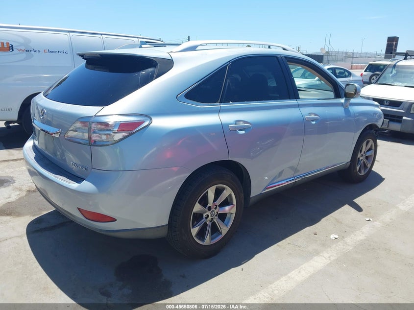 2010 Lexus Rx 350 VIN JTJZK1BAXA2406402 IAAI salvage auction — NORMAL WEAR, Clear - Dealer Only (California), sold $1,500 on 2026-07-22 (photo 4)
