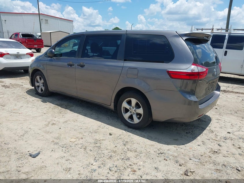 2017 Toyota Sienna VIN 5TDZZ3DC9HS879042 IAAI salvage auction — NORMAL WEAR, Clear (Georgia), sold $900 on 2026-07-30 (photo 3)
