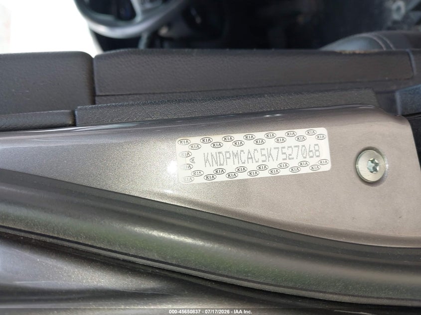 2019 Kia Sportage VIN KNDPMCAC5K7527068 IAAI salvage auction — BIO HAZARD, Salvage (Pennsylvania), sold $3,300 on 2026-07-30 (photo 9)