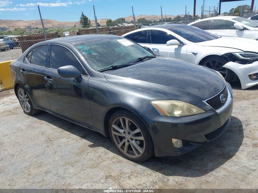 2007 Lexus Is 250 VIN JTHBK262772037468 IAAI salvage auction — NORMAL WEAR, Regular (South Dakota), sold $1,350 on 2026-07-30 (photo 1)