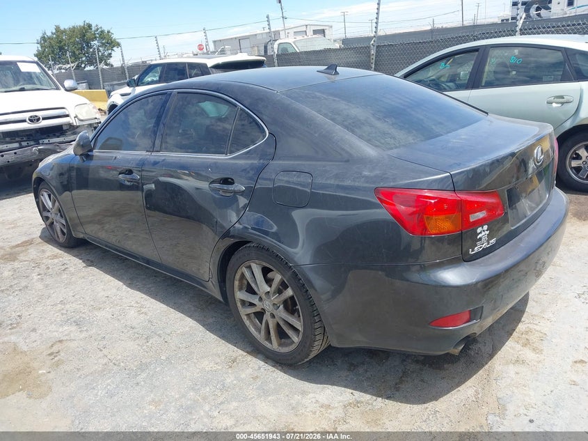 2007 Lexus Is 250 VIN JTHBK262772037468 IAAI salvage auction — NORMAL WEAR, Regular (South Dakota), sold $1,350 on 2026-07-30 (photo 3)