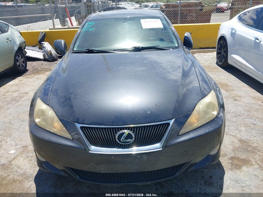 2007 Lexus Is 250 VIN JTHBK262772037468 IAAI salvage auction — NORMAL WEAR, Regular (South Dakota), sold $1,350 on 2026-07-30 (photo 6)