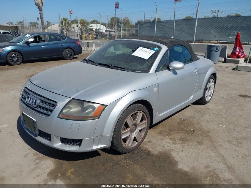 2004 Audi Tt VIN TRUUF28NX41020838 IAAI salvage auction — THEFT, Clear - Dealer Only (California), sold $1,600 on 2026-07-22 (photo 2)
