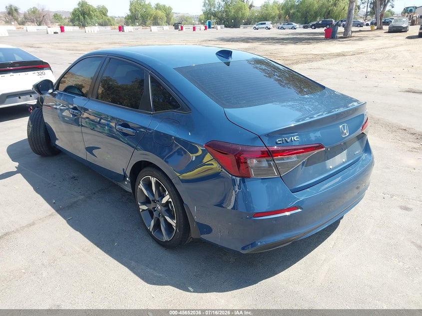 2025 Honda Civic VIN 2HGFE4F87SH326605 IAAI salvage auction — LEFT FRONT, Salvage Title, sold $9,100 on 2026-08-03 (photo 3)