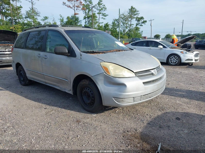 2004 Toyota Sienna VIN 5TDZA23CX4S021012 IAAI salvage auction — NORMAL WEAR, Clear (Florida), sold $325 on 2026-07-28 (photo 1)