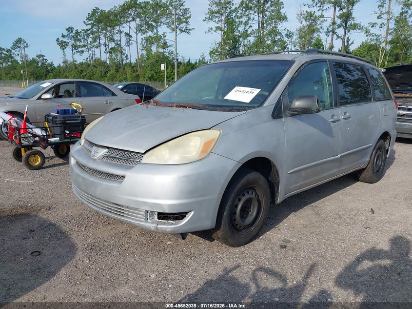 2004 Toyota Sienna VIN 5TDZA23CX4S021012 IAAI salvage auction — NORMAL WEAR, Clear (Florida), sold $325 on 2026-07-28 (photo 2)