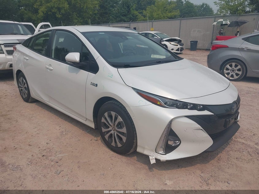 2021 Toyota Prius VIN JTDKAMFP5M3176967 IAAI salvage auction — HAIL, Salvage Title, sold $6,600 on 2026-07-29 (photo 1)