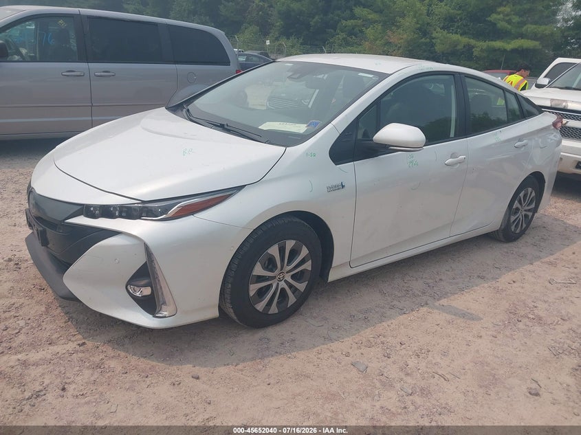 2021 Toyota Prius VIN JTDKAMFP5M3176967 IAAI salvage auction — HAIL, Salvage Title, sold $6,600 on 2026-07-29 (photo 2)