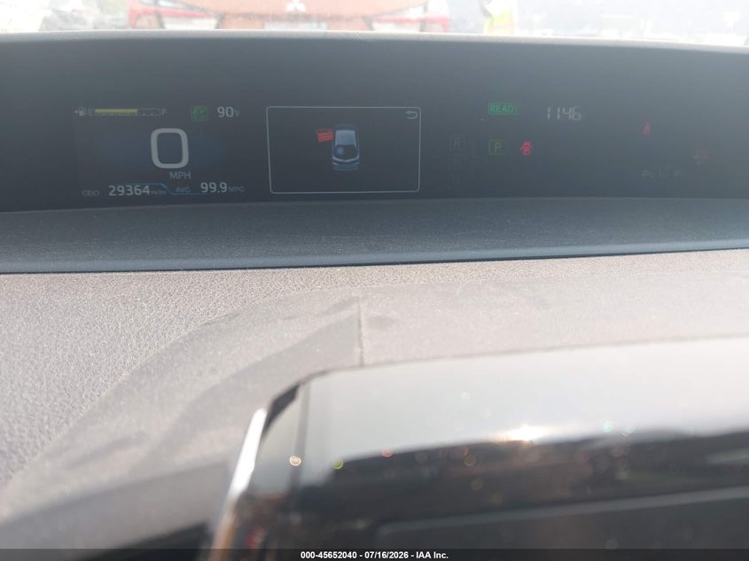 2021 Toyota Prius VIN JTDKAMFP5M3176967 IAAI salvage auction — HAIL, Salvage Title, sold $6,600 on 2026-07-29 (photo 7)