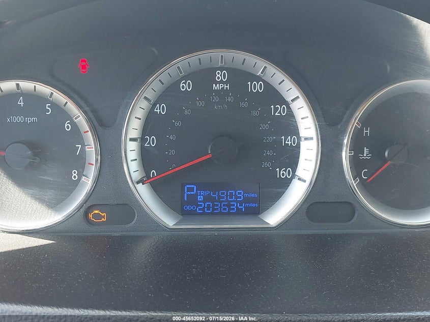 2009 Hyundai Sonata VIN 5NPEU46F19H450088 IAAI salvage auction — NORMAL WEAR, Salvage Title - Dealer (California), sold $325 on 2026-07-23 (photo 7)