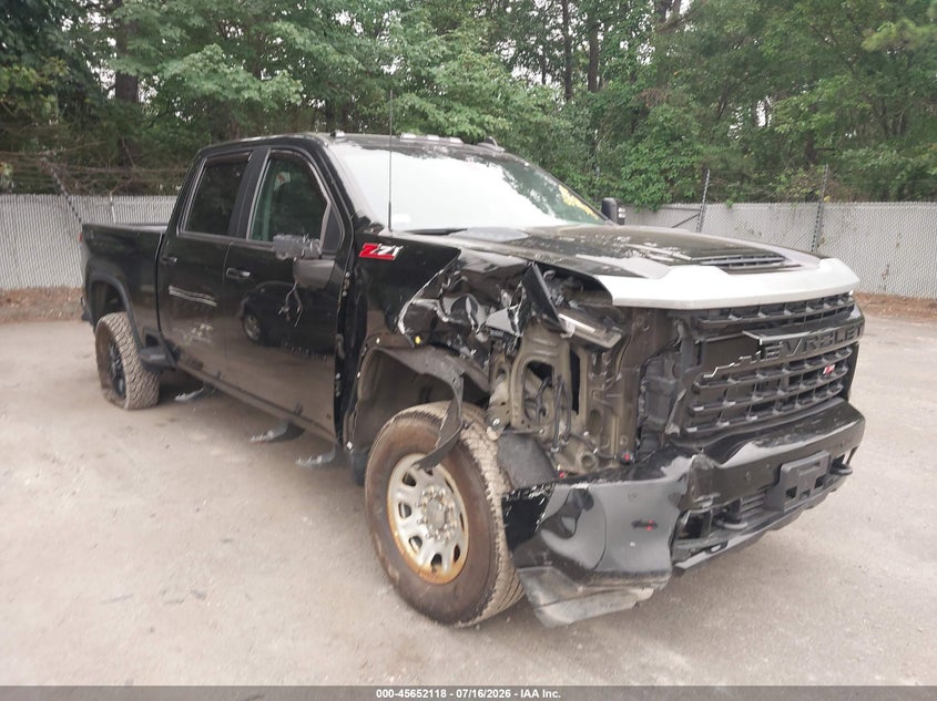 2021 Chevrolet Silverado 2500 VIN 1GC4YNE79MF205980 IAAI salvage auction — RIGHT FRONT, Mv-907A (New York), sold $25 on 2026-07-30 (photo 1)