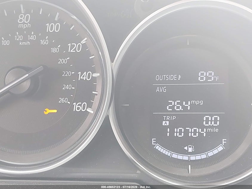 2016 Mazda 6 VIN JM1GJ1V56G1467501 IAAI salvage auction — NORMAL WEAR, Salvage Title, sold $1,650 on 2026-07-28 (photo 7)