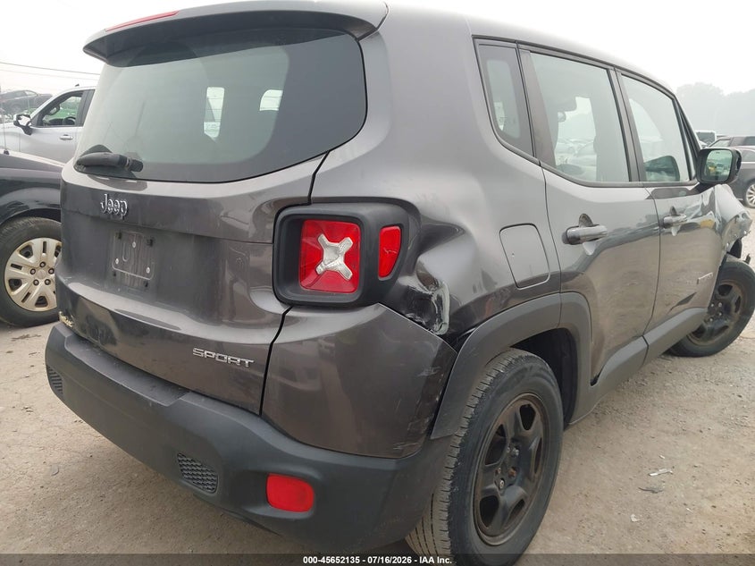 2017 Jeep Renegade VIN ZACCJAAB5HPE75584 IAAI salvage auction — FRONT END, Salvage (Ohio), sold $750 on 2026-08-11 (photo 4)
