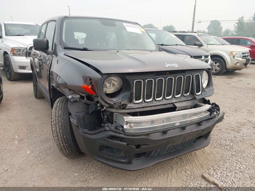 2017 Jeep Renegade VIN ZACCJAAB5HPE75584 IAAI salvage auction — FRONT END, Salvage (Ohio), sold $750 on 2026-08-11 (photo 6)