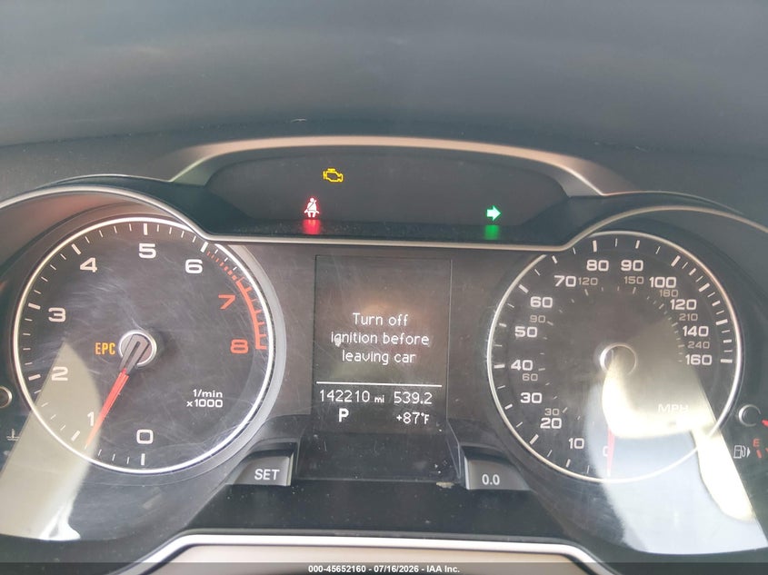 2014 Audi A4 VIN WAUFFAFL5EN034491 IAAI salvage auction — NORMAL WEAR, Clear (Missouri), sold $50 on 2026-07-28 (photo 7)