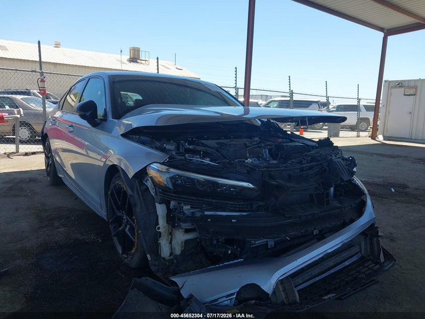 2022 Honda Civic VIN 19XFL2H88NE013861 IAAI salvage auction — FRONT & REAR, Salvage Title, sold $5,725 on 2026-08-27 (photo 1)