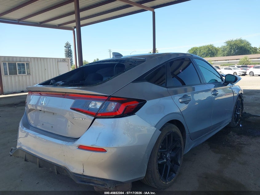 2022 Honda Civic VIN 19XFL2H88NE013861 IAAI salvage auction — FRONT & REAR, Salvage Title, sold $5,725 on 2026-08-27 (photo 4)