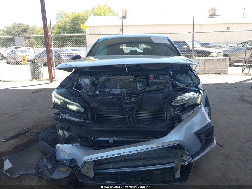 2022 Honda Civic VIN 19XFL2H88NE013861 IAAI salvage auction — FRONT & REAR, Salvage Title, sold $5,725 on 2026-08-27 (photo 6)