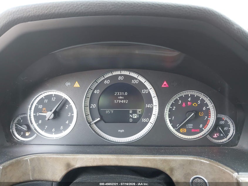 2010 Mercedes-benz E-class VIN WDDHF8HB0AA233450 IAAI salvage auction — NORMAL WEAR, Clear - Dealer Only (California), sold $850 on 2026-08-01 (photo 7)