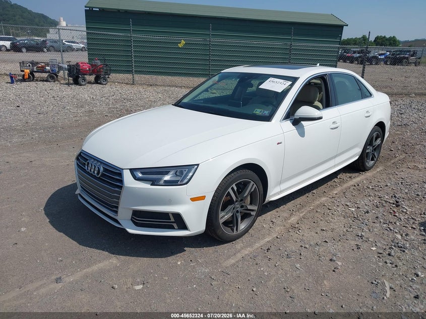 2018 Audi A4 VIN WAUENAF45JA060386 IAAI salvage auction — SIDE, Wait Title, sold $4,800 on 2026-08-02 (photo 2)
