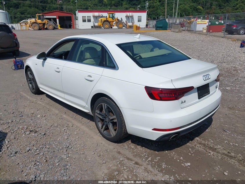 2018 Audi A4 VIN WAUENAF45JA060386 IAAI salvage auction — SIDE, Wait Title, sold $4,800 on 2026-08-02 (photo 3)