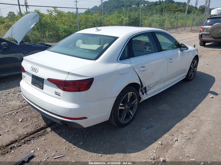2018 Audi A4 VIN WAUENAF45JA060386 IAAI salvage auction — SIDE, Wait Title, sold $4,800 on 2026-08-02 (photo 4)