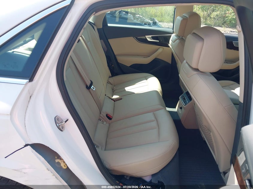 2018 Audi A4 VIN WAUENAF45JA060386 IAAI salvage auction — SIDE, Wait Title, sold $4,800 on 2026-08-02 (photo 8)