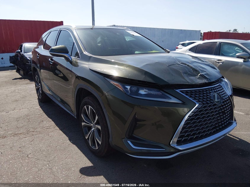 2021 Lexus Rx 350l VIN JTJHZKEA6M2020265 IAAI salvage auction — FRONT END, Salvage (California), sold $12,700 on 2026-07-30 (photo 1)