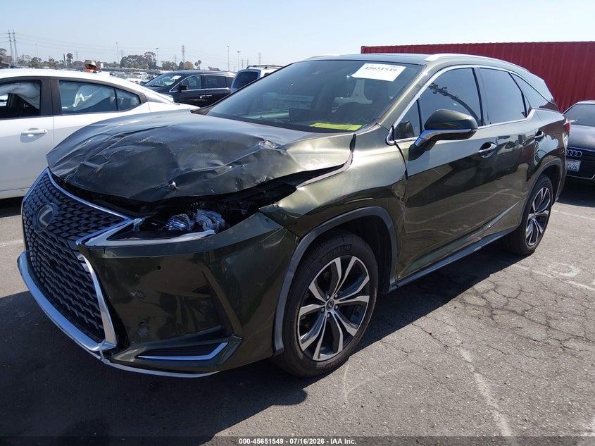 2021 Lexus Rx 350l VIN JTJHZKEA6M2020265 IAAI salvage auction — FRONT END, Salvage (California), sold $12,700 on 2026-07-30 (photo 2)