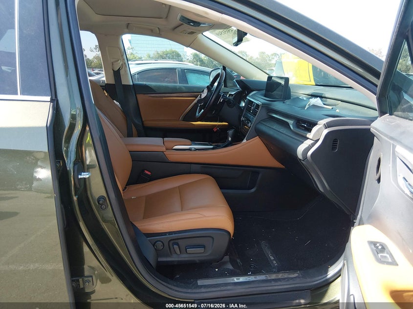 2021 Lexus Rx 350l VIN JTJHZKEA6M2020265 IAAI salvage auction — FRONT END, Salvage (California), sold $12,700 on 2026-07-30 (photo 5)