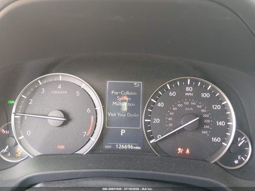 2021 Lexus Rx 350l VIN JTJHZKEA6M2020265 IAAI salvage auction — FRONT END, Salvage (California), sold $12,700 on 2026-07-30 (photo 7)