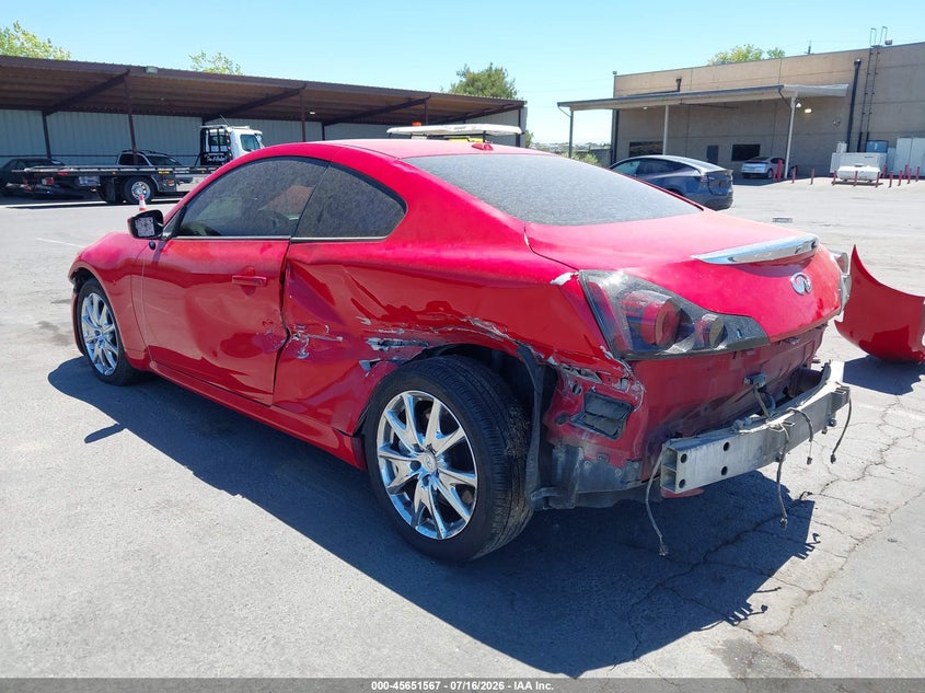 2012 Infiniti G VIN JN1CV6EL0CM472915 IAAI salvage auction — SIDE, Wait Title, sold $750 on 2026-07-31 (photo 3)
