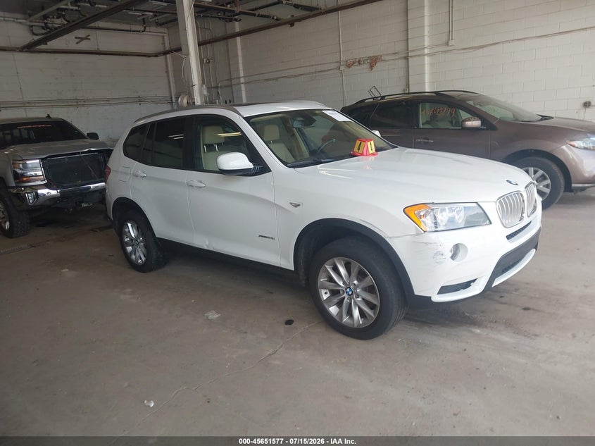 2014 BMW X3 VIN 5UXWX9C58E0D13565 IAAI salvage auction — RIGHT FRONT, Clear (Minnesota), sold $550 on 2026-07-29 (photo 1)