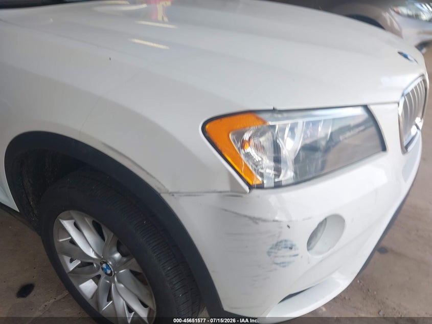 2014 BMW X3 VIN 5UXWX9C58E0D13565 IAAI salvage auction — RIGHT FRONT, Clear (Minnesota), sold $550 on 2026-07-29 (photo 6)