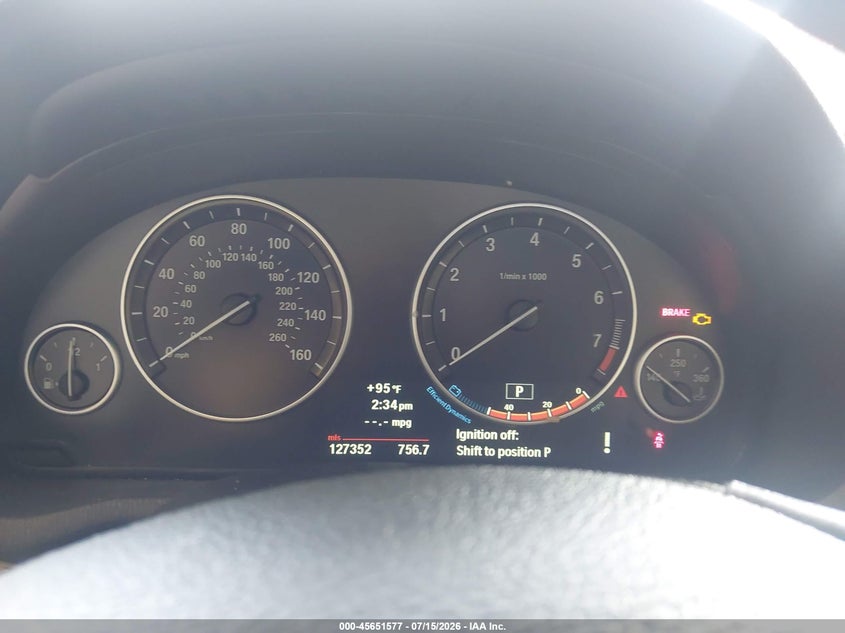 2014 BMW X3 VIN 5UXWX9C58E0D13565 IAAI salvage auction — RIGHT FRONT, Clear (Minnesota), sold $550 on 2026-07-29 (photo 7)