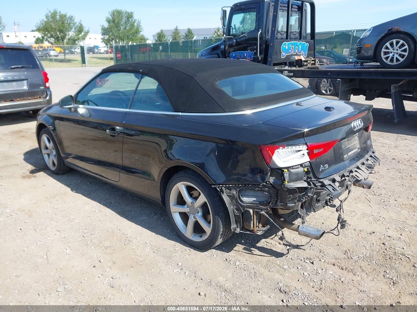 2015 Audi A3 VIN WAU7FLFF2F1076040 IAAI salvage auction — REAR END, Salvage Title, sold $2,950 on 2026-08-01 (photo 3)