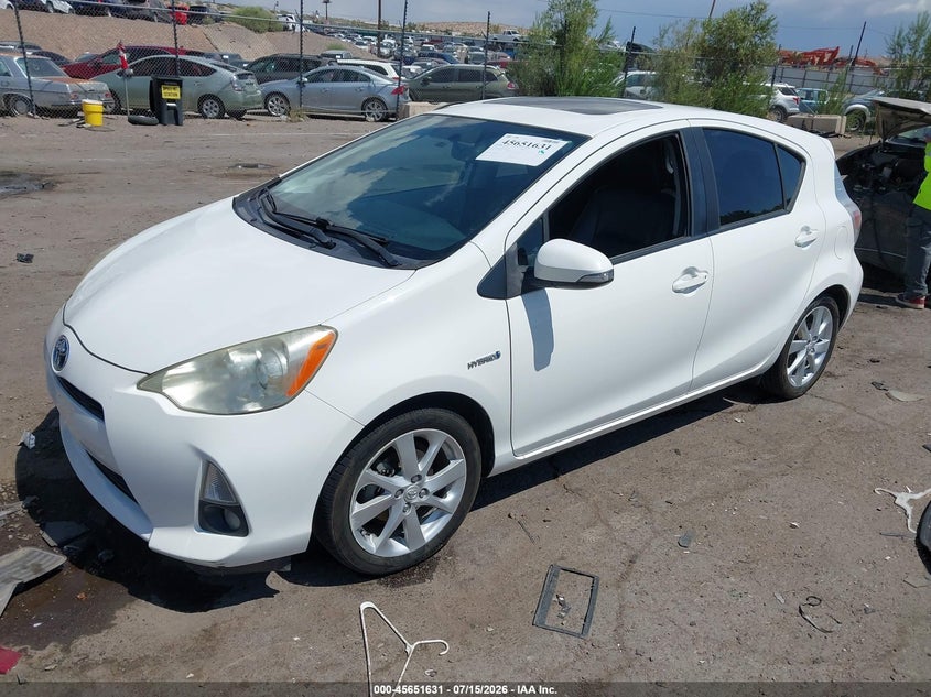 2012 Toyota Prius c VIN JTDKDTB35C1009426 IAAI salvage auction — NORMAL WEAR, Clear (New Mexico), sold $2,700 on 2026-07-20 (photo 2)