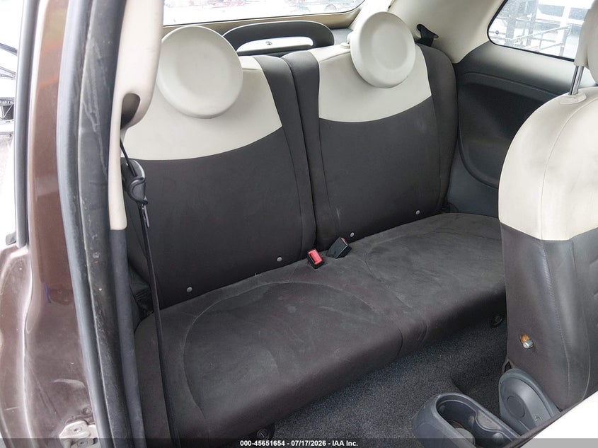 2012 Fiat 500 VIN 3C3CFFDR4CT186693 IAAI salvage auction — FRONT & REAR, Salvage (Nevada), sold $225 on 2026-07-31 (photo 8)