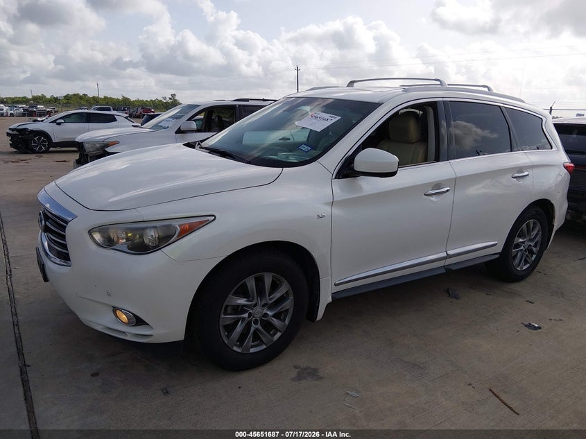 2015 Infiniti Qx60 VIN 5N1AL0MN6FC550372 IAAI salvage auction — SIDE, Original (Texas), sold $1,150 on 2026-08-19 (photo 2)