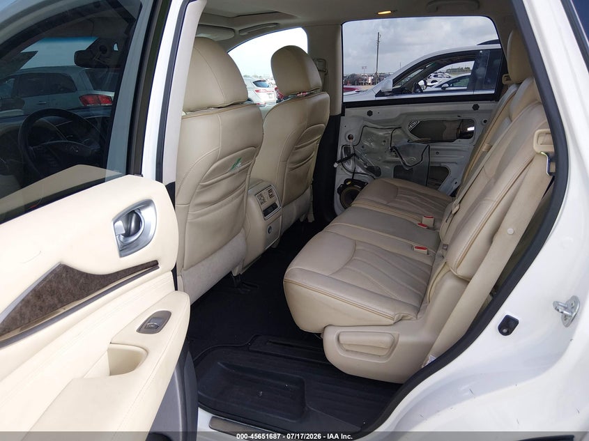 2015 Infiniti Qx60 VIN 5N1AL0MN6FC550372 IAAI salvage auction — SIDE, Original (Texas), sold $1,150 on 2026-08-19 (photo 8)