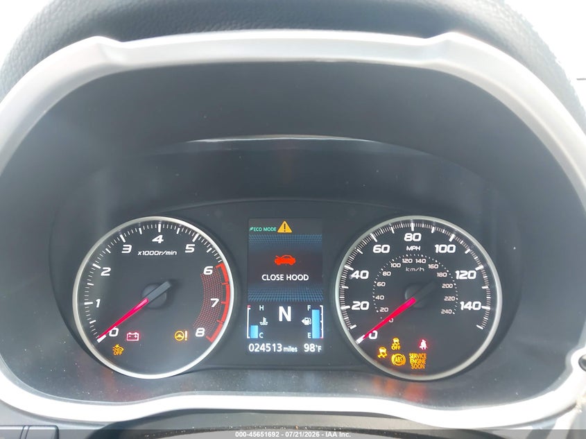 2025 Mitsubishi Eclipse cross VIN JA4ATWAA7SZ042261 IAAI salvage auction — RIGHT FRONT, Salvage Title, sold $8,600 on 2026-07-24 (photo 7)