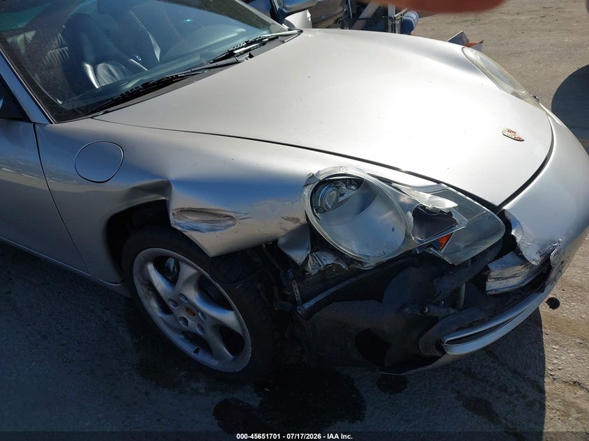 2001 Porsche 911 VIN WP0AA29981S623368 IAAI salvage auction — RIGHT FRONT, Salvage (California), sold $6,000 on 2026-07-31 (photo 6)
