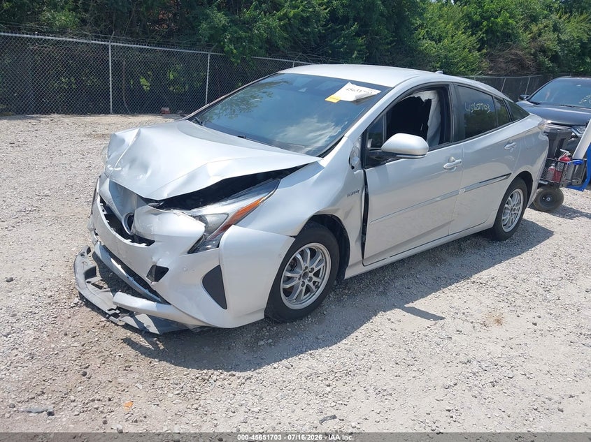 2018 Toyota Prius VIN JTDKBRFU6J3604802 IAAI salvage auction — FRONT END, Salvage Title, sold $2,000 on 2026-07-28 (photo 2)