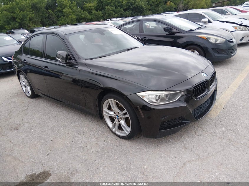 2013 BMW 3 series VIN WBA3A9C59DF477144 IAAI salvage auction — NORMAL WEAR, Original (Texas), sold $2,075 on 2026-07-27 (photo 1)