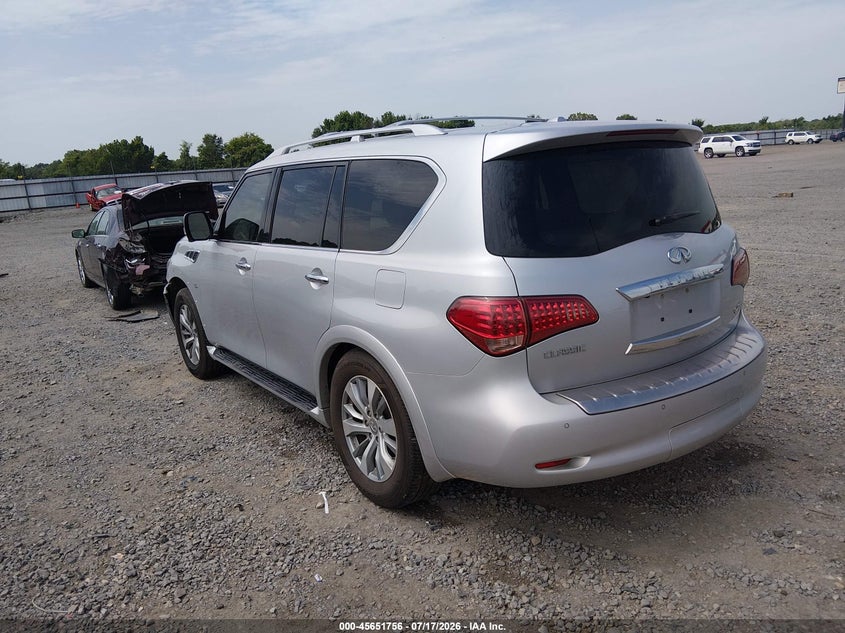 2015 Infiniti Qx80 VIN JN8AZ2ND1F9770301 IAAI salvage auction — FRONT END, Clear (Arkansas), sold $3,550 on 2026-08-22 (photo 3)